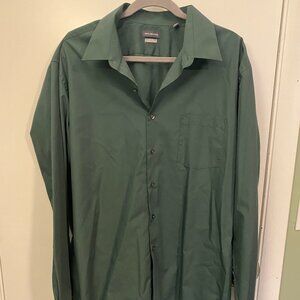 Green Van Heusen Men's Dress Shirt